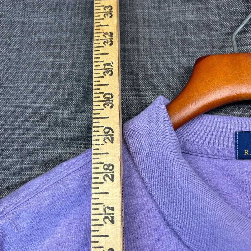 Polo Ralph Lauren Classic Fit Collared Shirt Adult XXL Purple Jockey Logo Mens